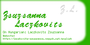 zsuzsanna laczkovits business card